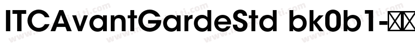ITCAvantGardeStd bk0b1字体转换